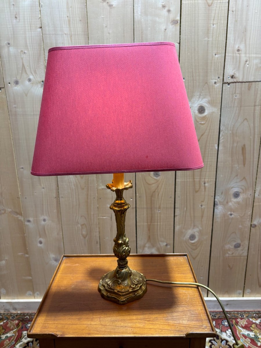 Série de 3 lampes en bronze Louis XV-photo-8