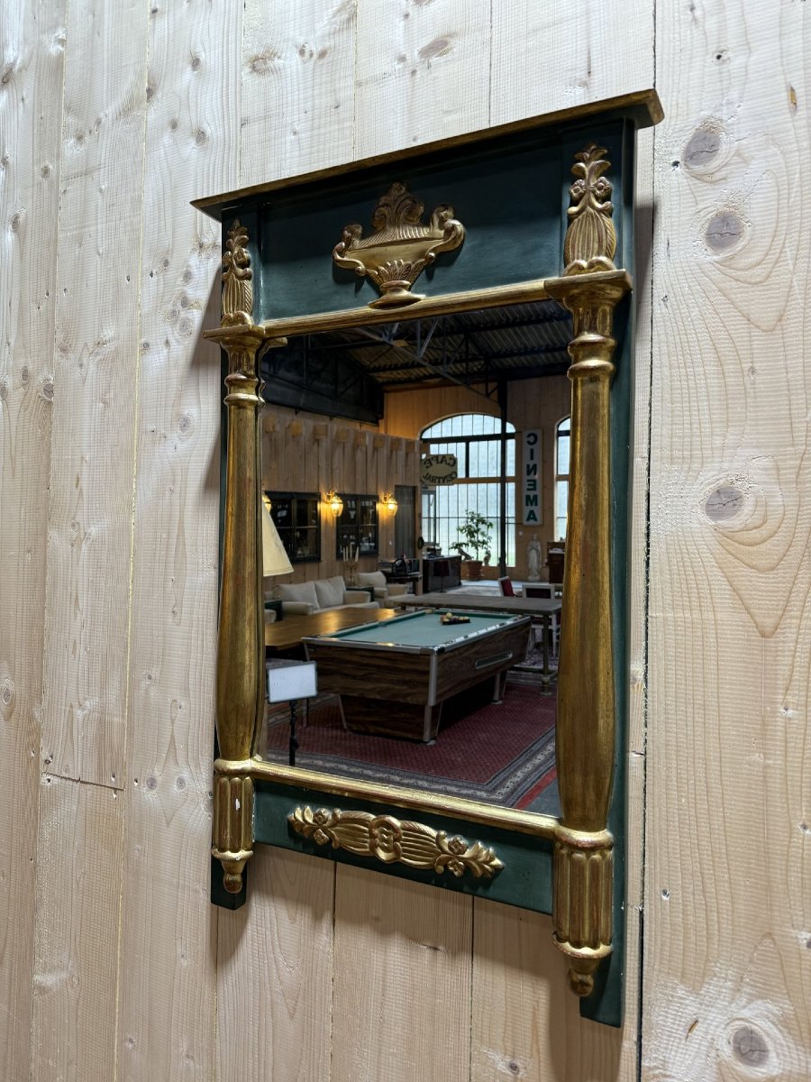 Miroir de style Empire en bois doré-photo-3
