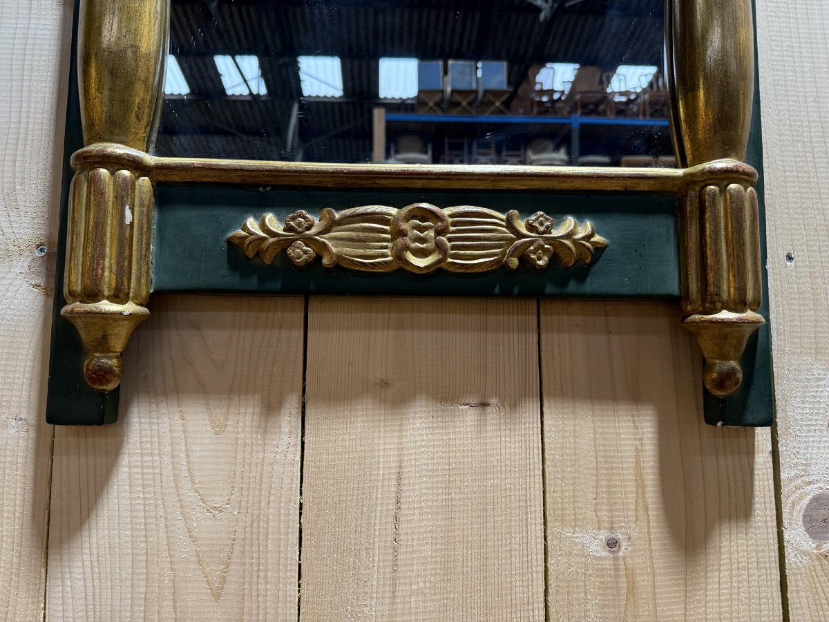 Miroir de style Empire en bois doré-photo-1