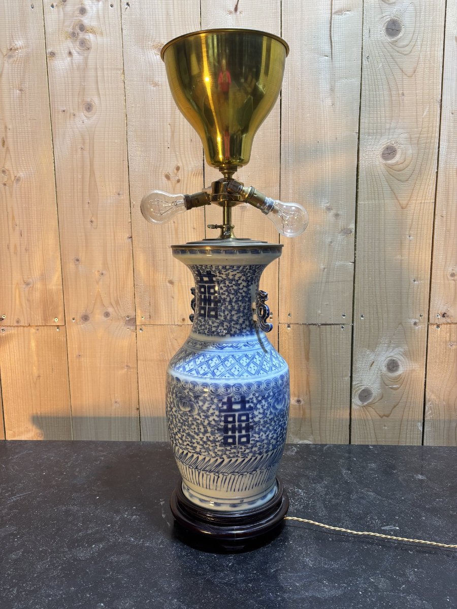 Lampe en porcelaine émaillée-photo-2