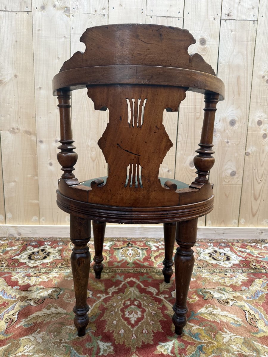 Napoleon III Walnut Office Chair-photo-3