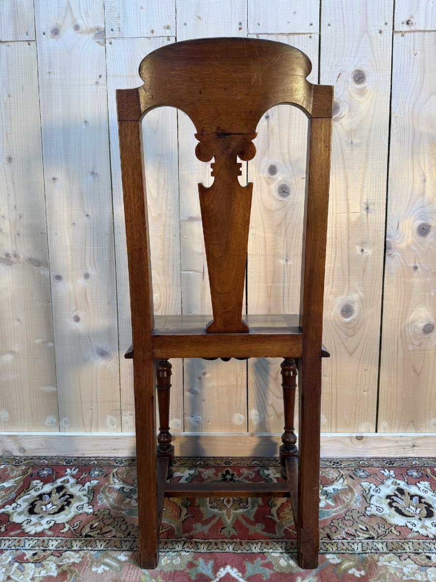 Set Of 8 Neo-renaissance Walnut Chairs-photo-2