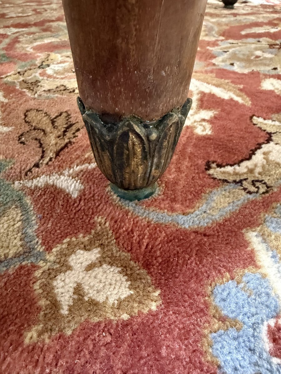 Table de salle à manger ovale époque Art Déco-photo-5