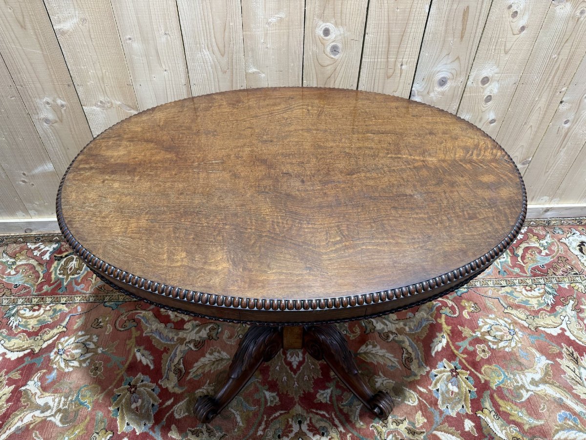 Guéridon oval époque Napoléon III-photo-3