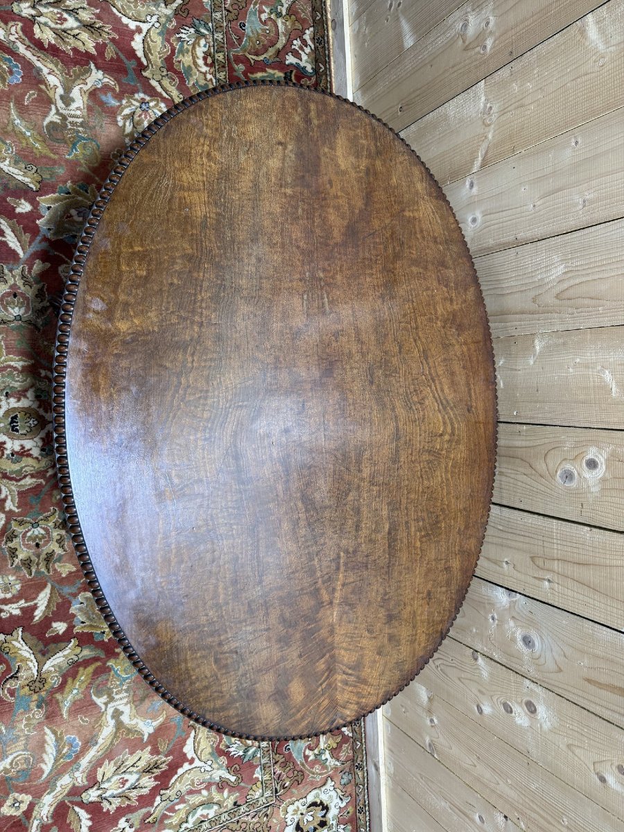 Guéridon oval époque Napoléon III-photo-1