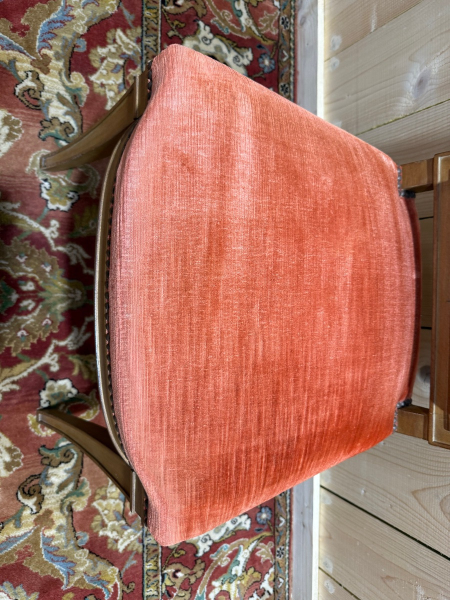 Suite de 6 chaises Louis XVI "Maurice Hirsch"-photo-3