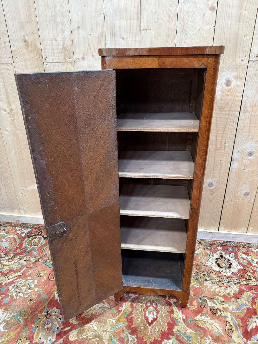 Armoirette - Bonnetière  en marqueterie de style Transition-photo-3