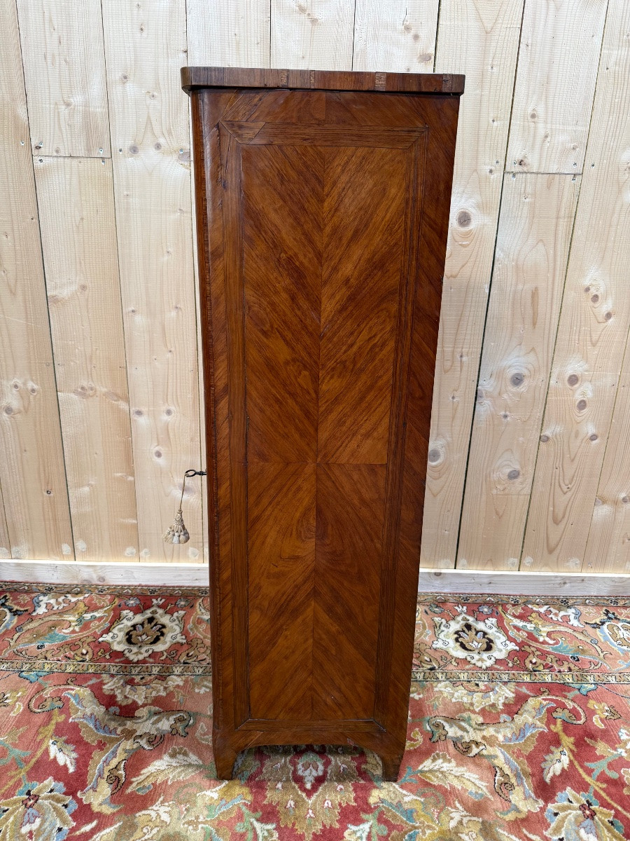 Armoirette - Bonnetière  en marqueterie de style Transition-photo-4