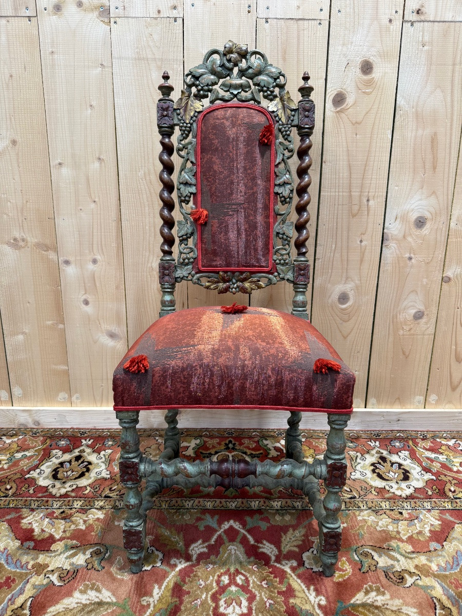 Suite de 4 chaises style Haute Époque -photo-3