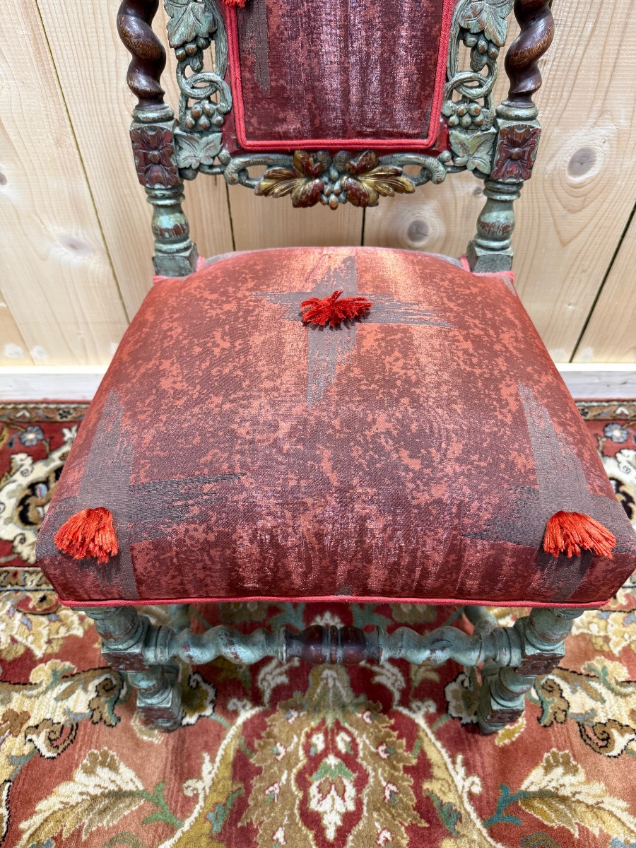 Suite de 4 chaises style Haute Époque -photo-2