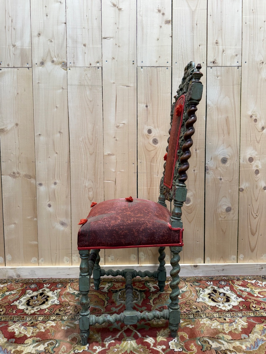 Suite de 4 chaises style Haute Époque -photo-3