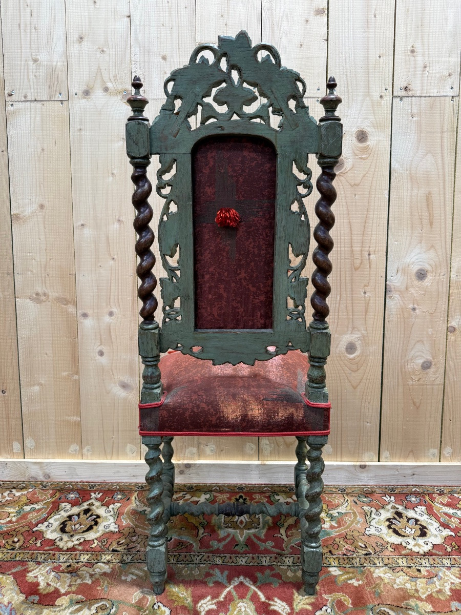 Suite de 4 chaises style Haute Époque -photo-4