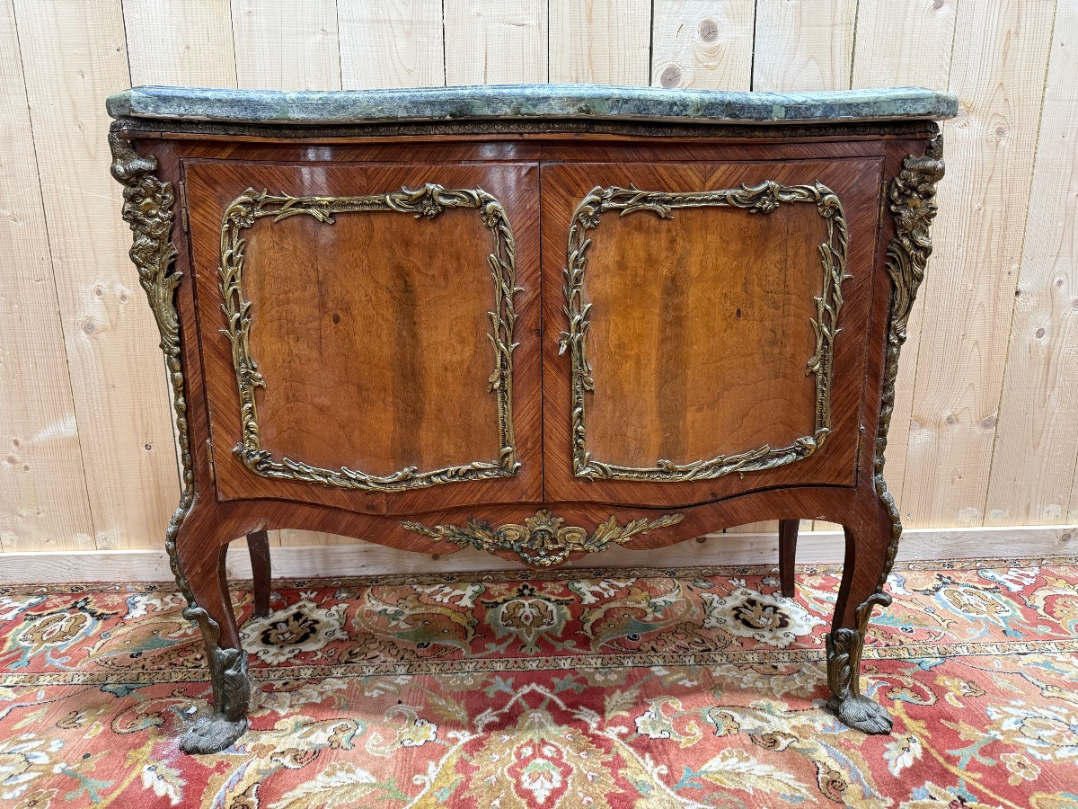 Louis XV Style Marquetry Buffet - Transitional 