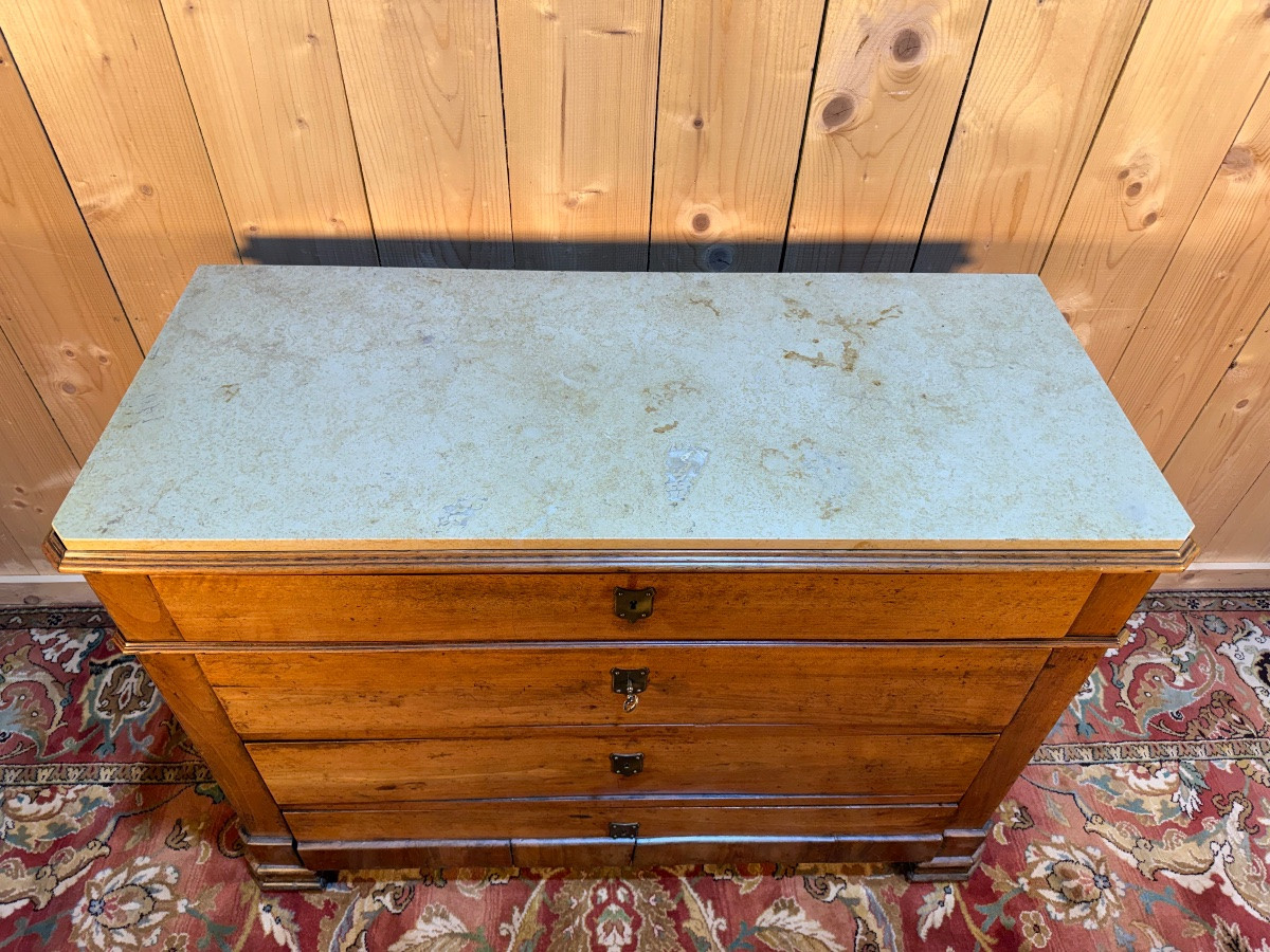 Commode d'époque Louis Philippe en noyer -photo-1