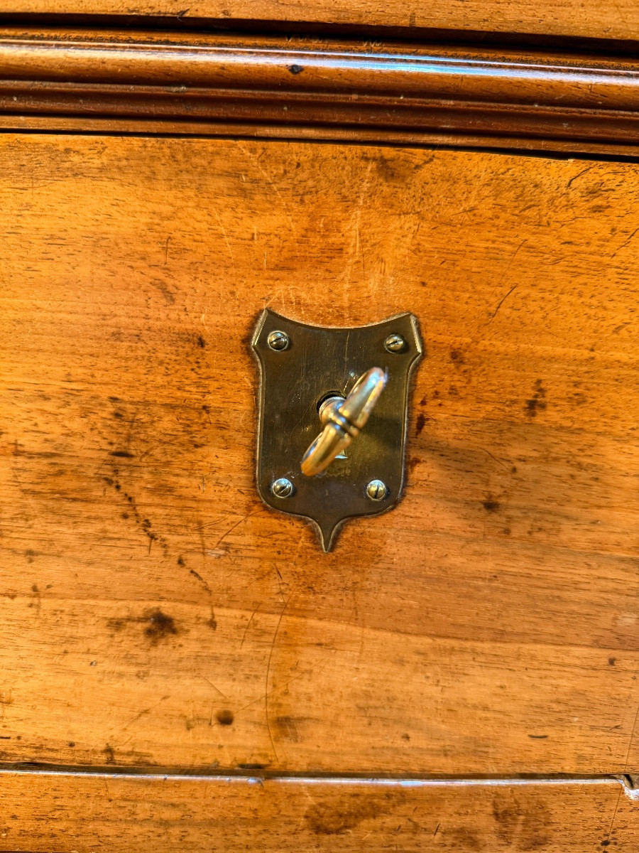 Commode d'époque Louis Philippe en noyer -photo-2