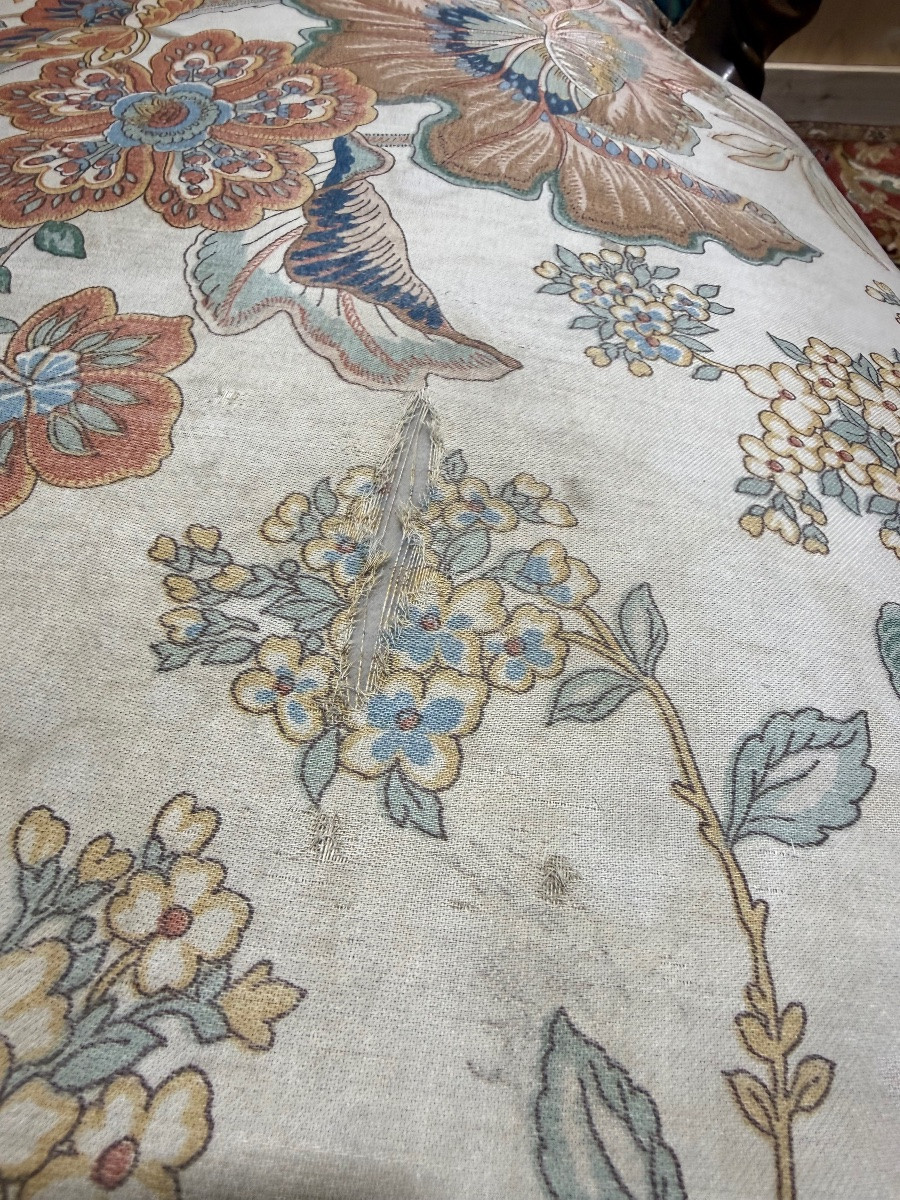 Louis Philippe Period Chaise Longue In Carved Walnut -photo-2