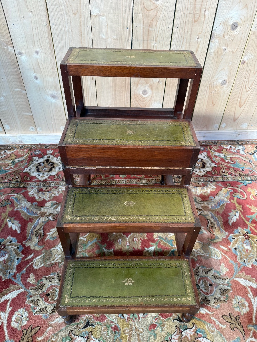 Escalier - Escabeau de bibliothèque de style Anglais-photo-3