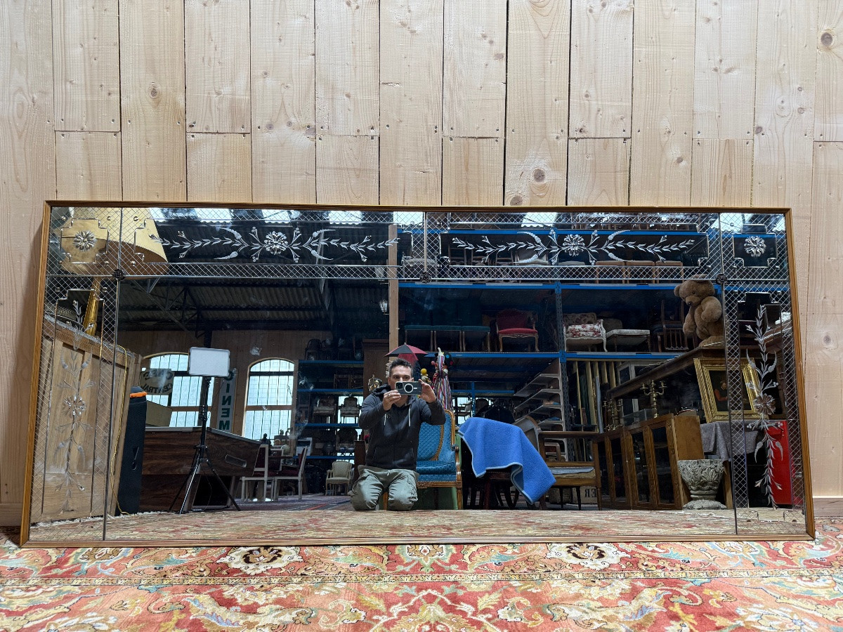 Art Nouveau/venetian Style Bistro/brasserie Mirror -photo-3