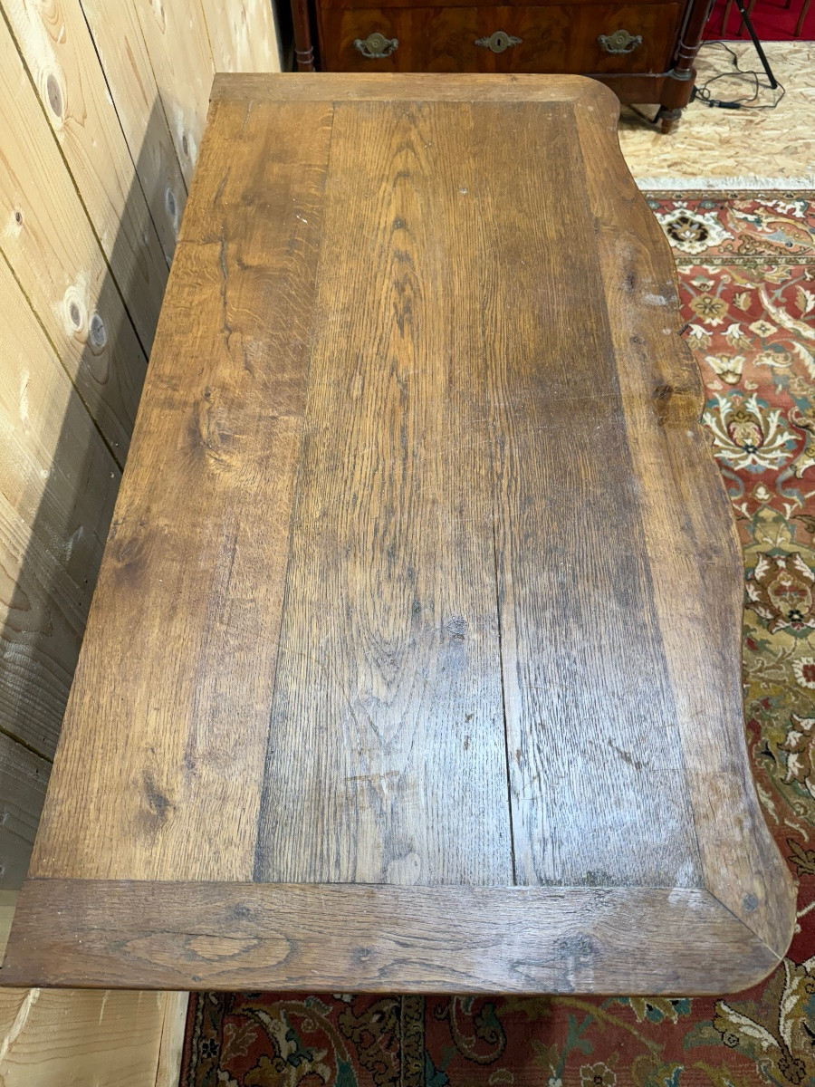 Commode Louis XV Nîmoise  en chêne massif -photo-2