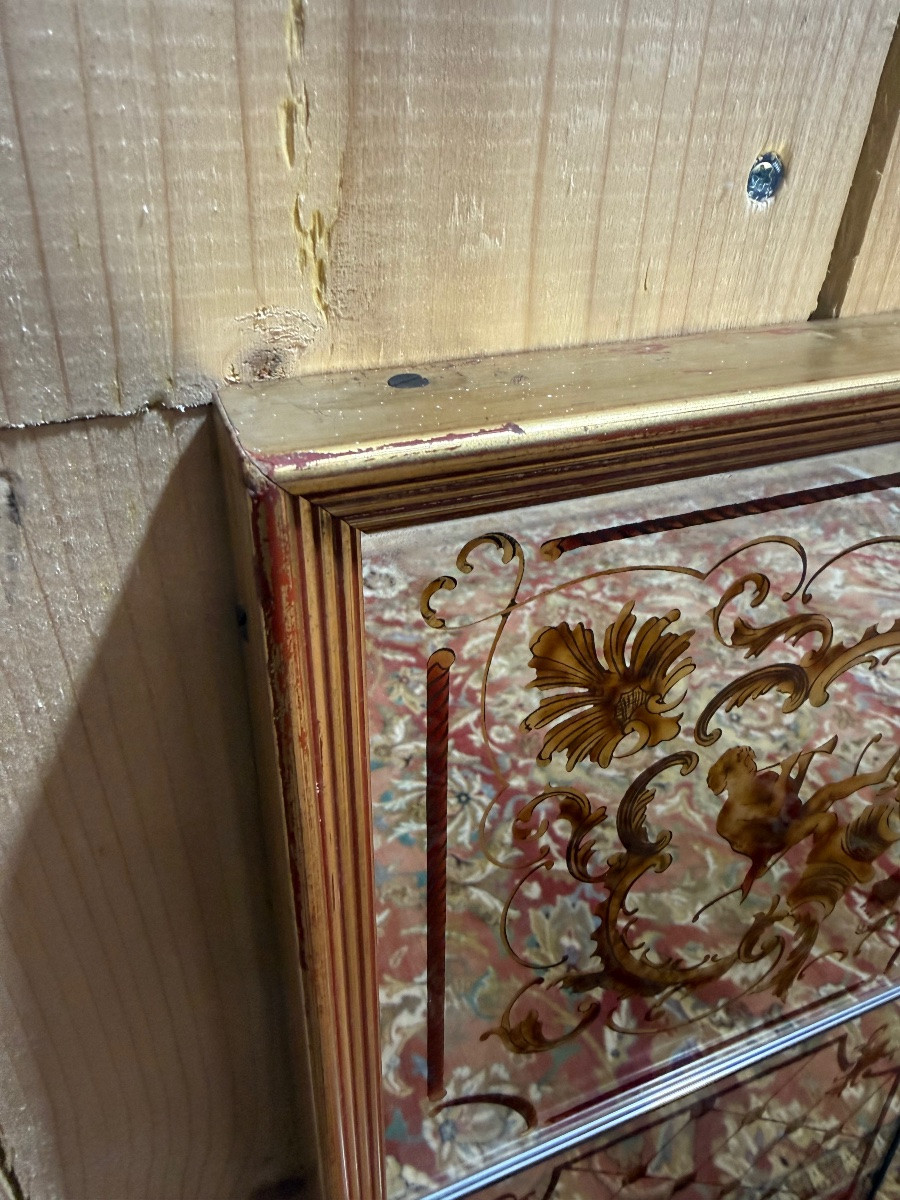 Miroir de bistrot - brasserie de style Art Nouveau / Vénitien -photo-2