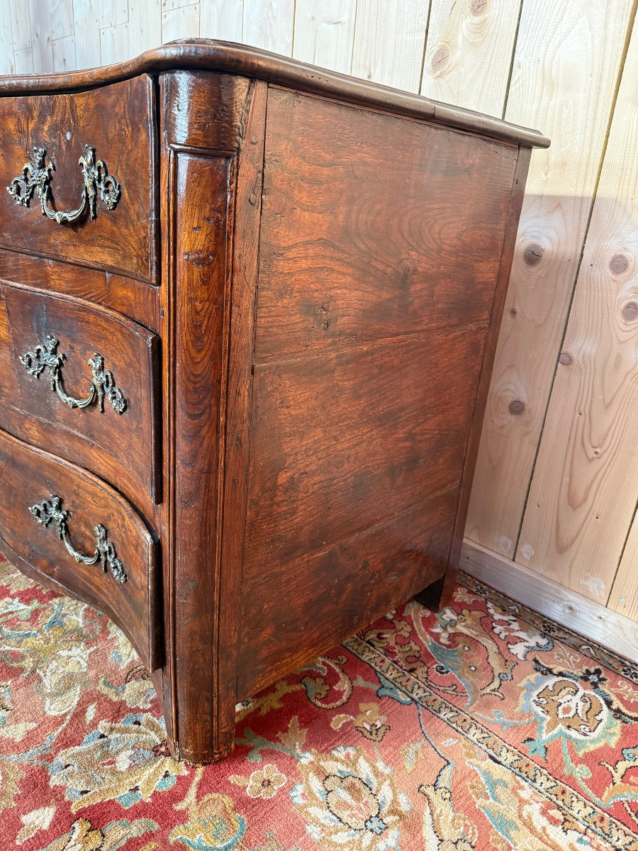 Commode d'époque Louis XIV en chêne massif -photo-3