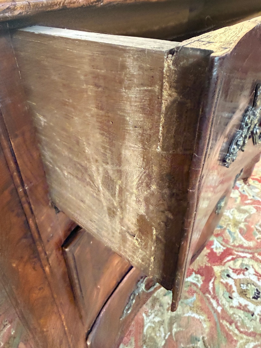 Commode d'époque Louis XIV en chêne massif -photo-1