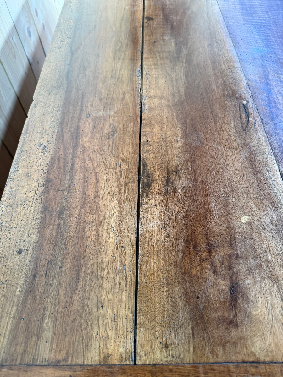 Louis XVI Period Chest Of Drawers In Solid Walnut -photo-1