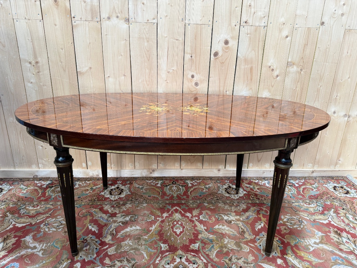 Louis XVI Style Oval Dining Table