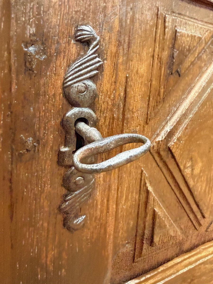 Bonnetière Haute époque - Renaissance en chêne massif -photo-2