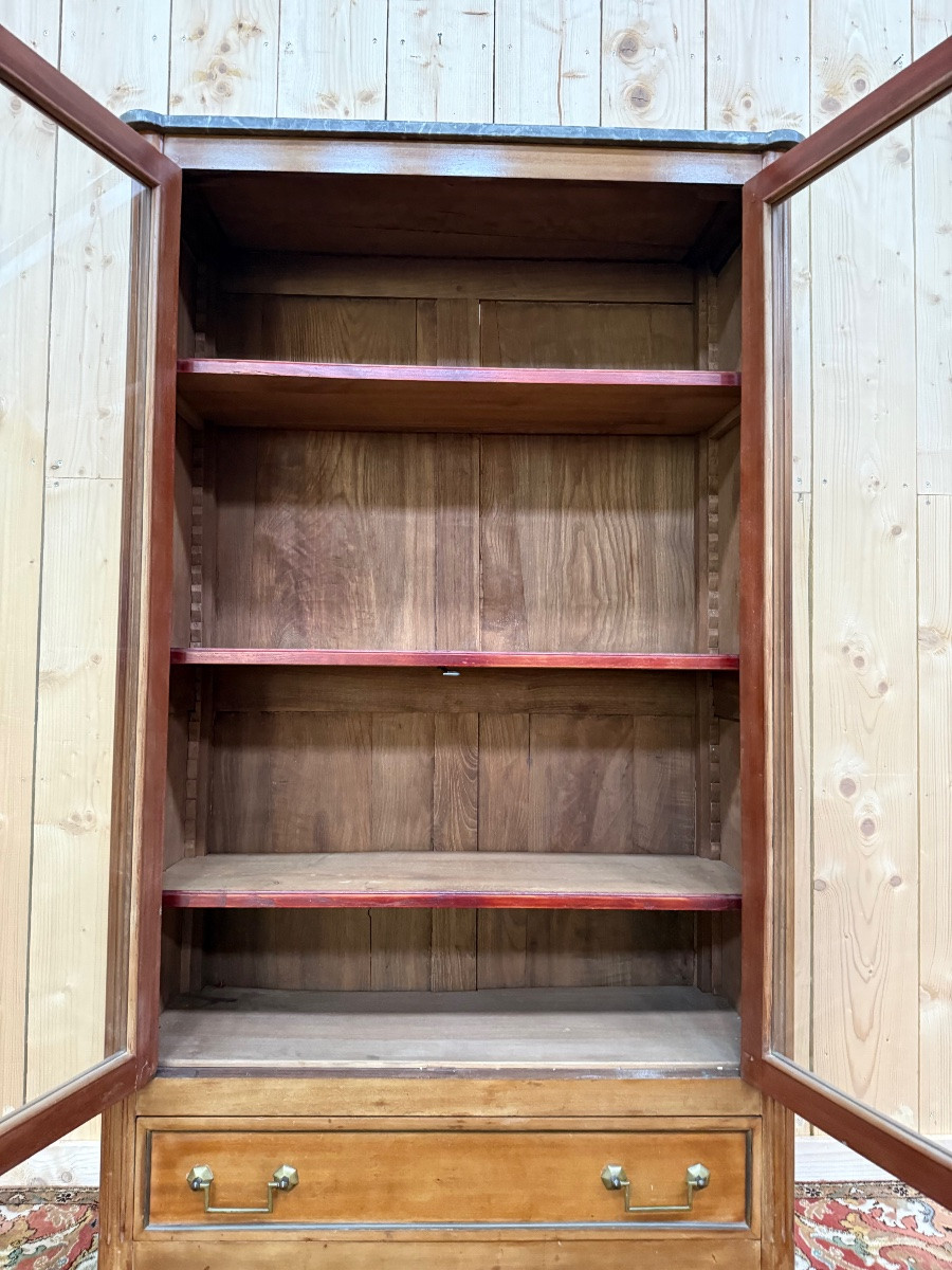 Louis XVI Style Mahogany Bookcase/display Cabinet -photo-2