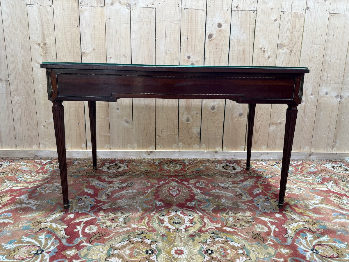 Louis XVI Style Mahogany Flat Desk -photo-3