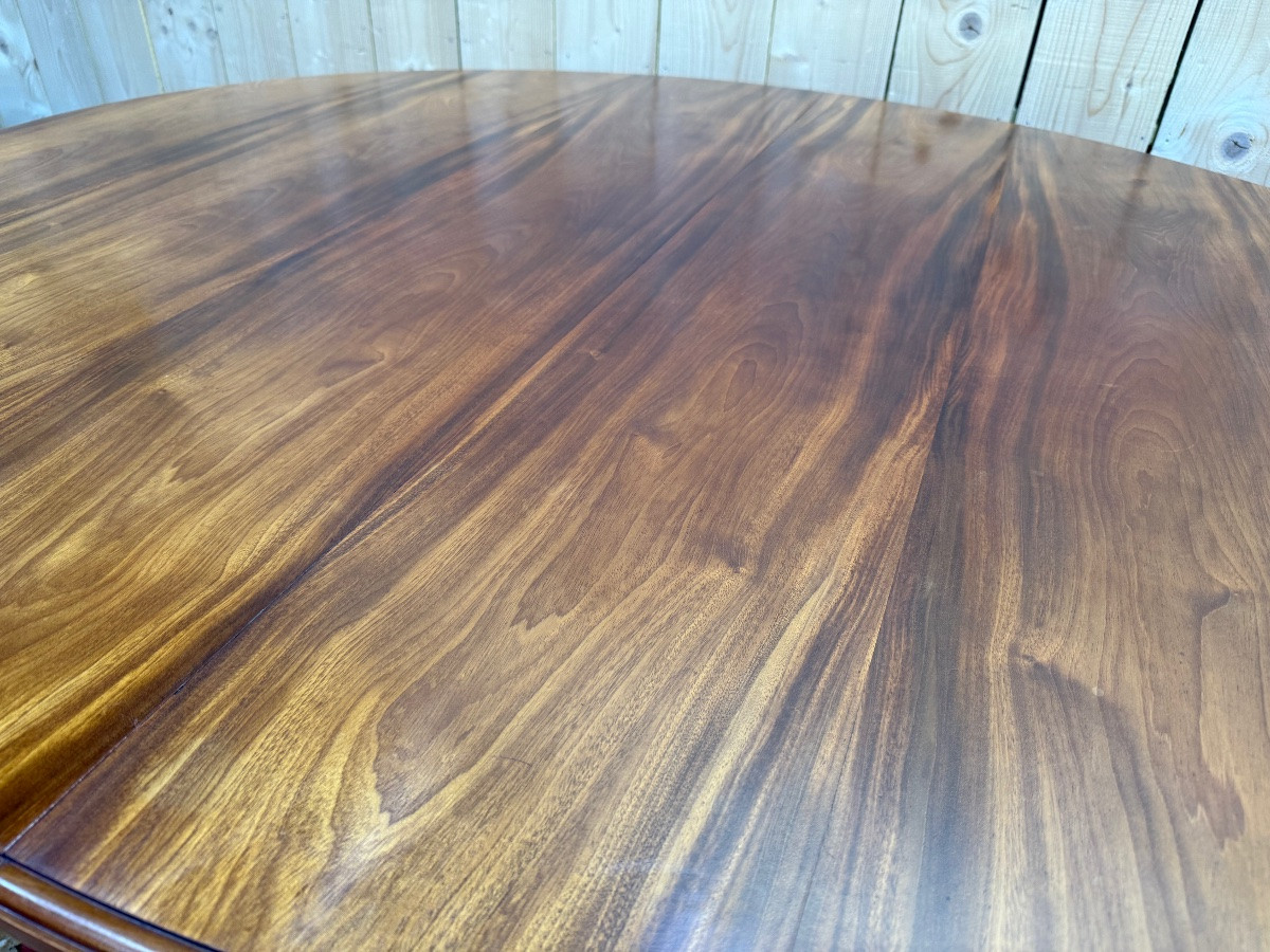 Louis XVI Oval Mahogany Dining Table-photo-3