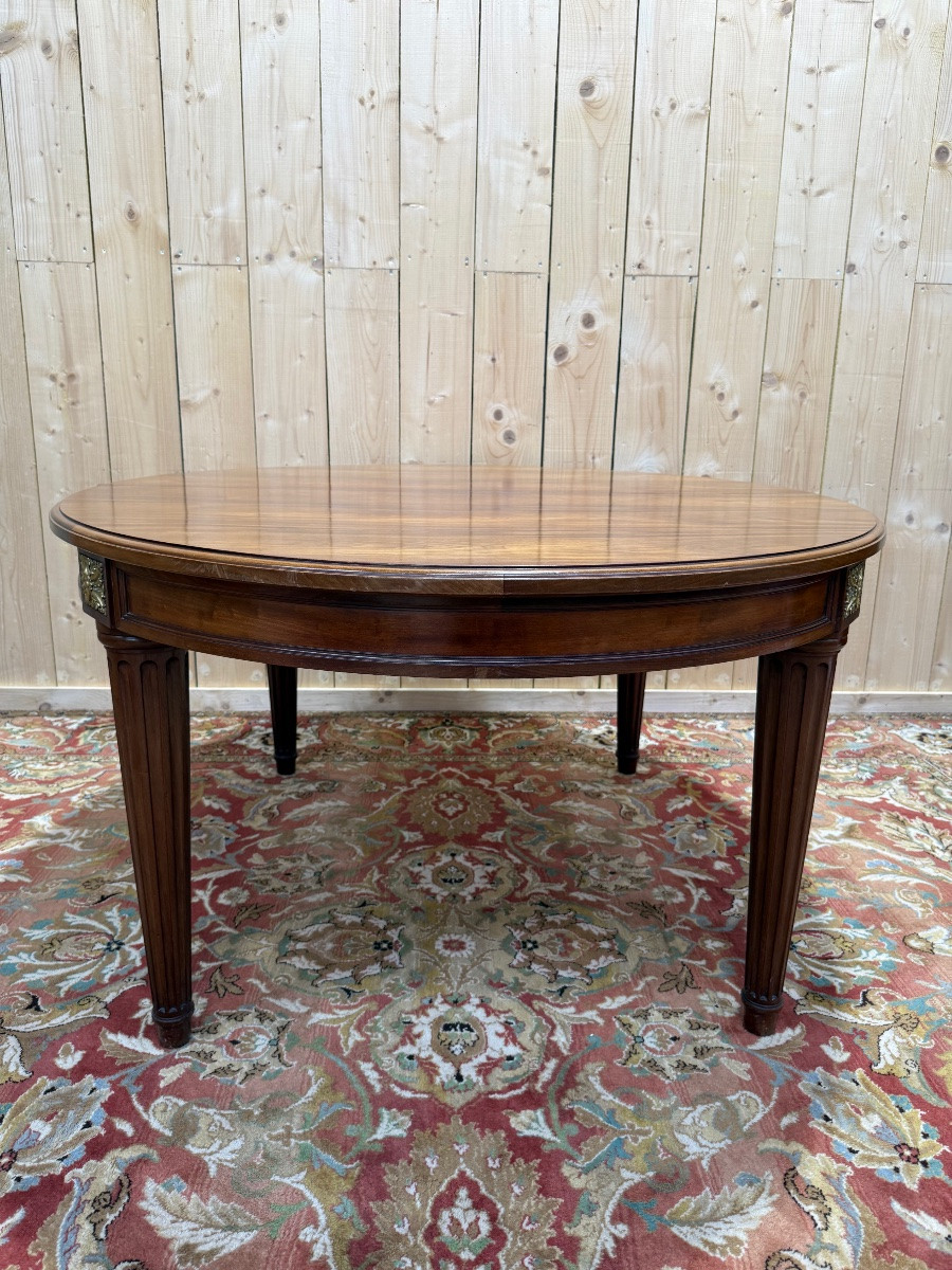 Louis XVI Oval Mahogany Dining Table-photo-4
