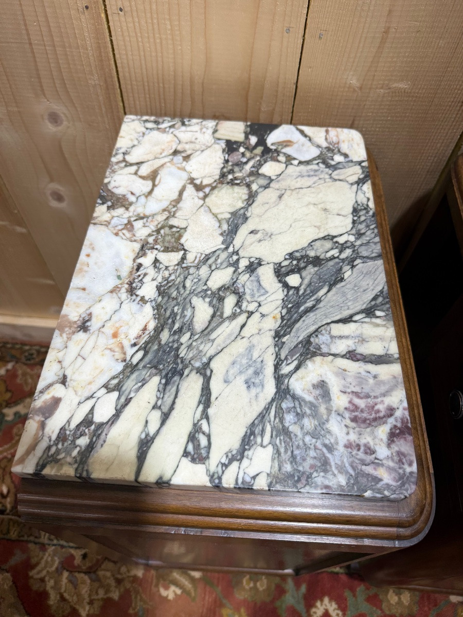 Paire de tables de chevets époque Art Déco-photo-3