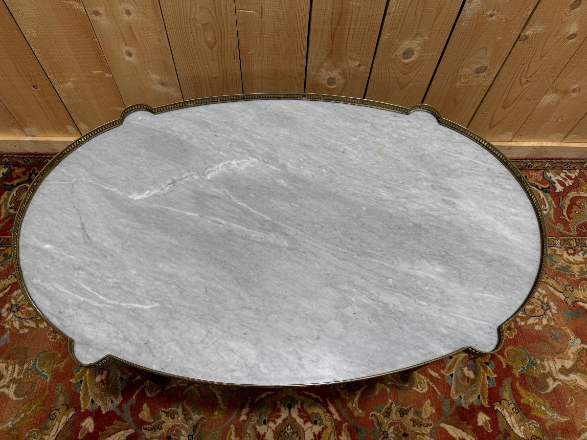 Table basse bouillotte de style Louis XVI -photo-2