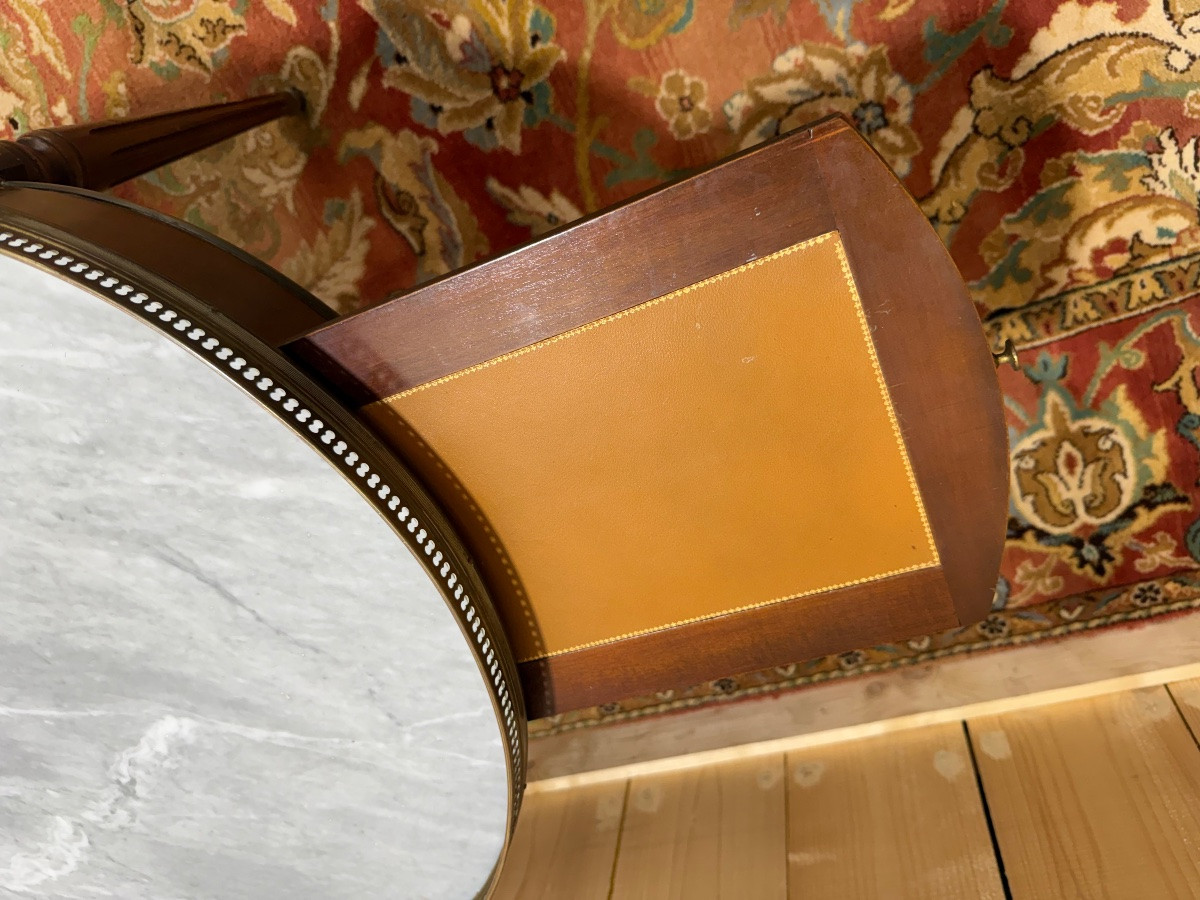 Table basse bouillotte de style Louis XVI -photo-3