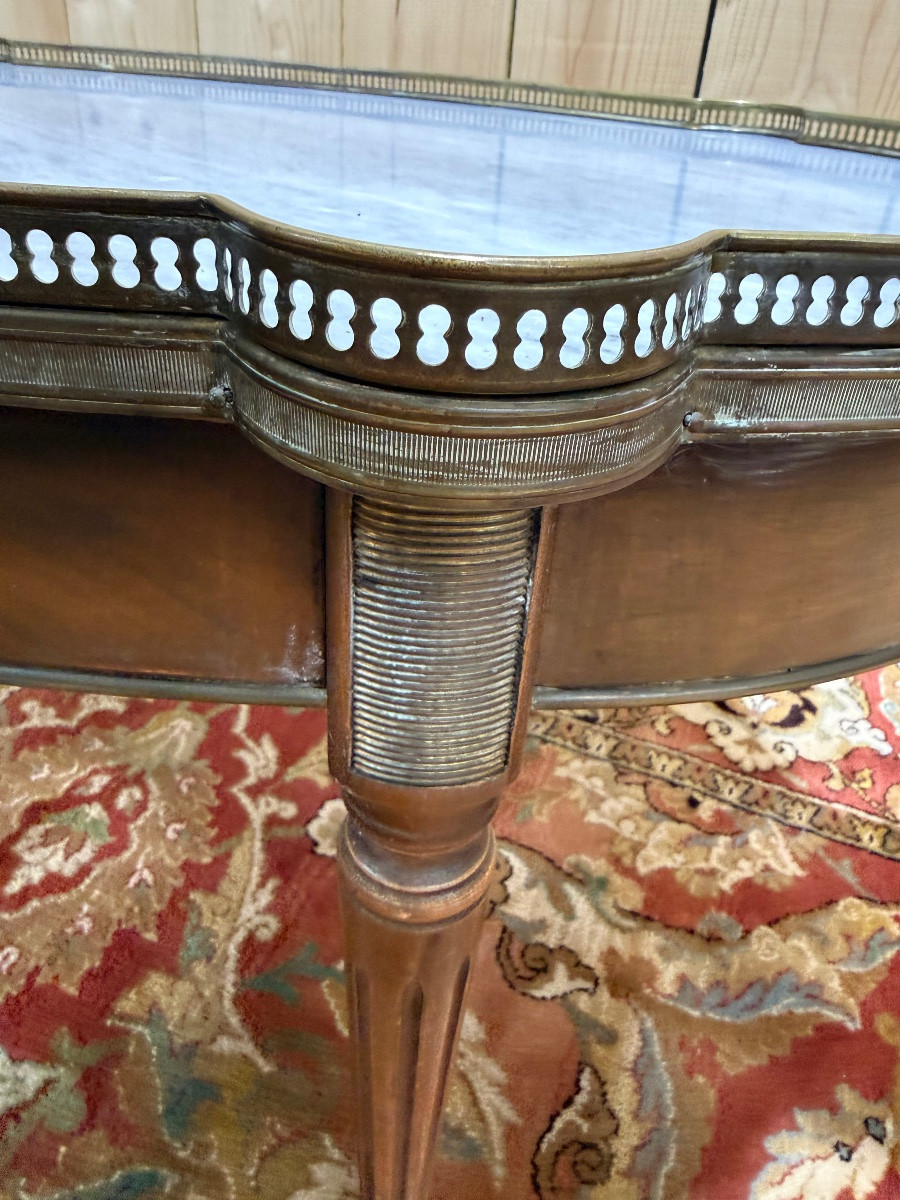 Table basse bouillotte de style Louis XVI -photo-1