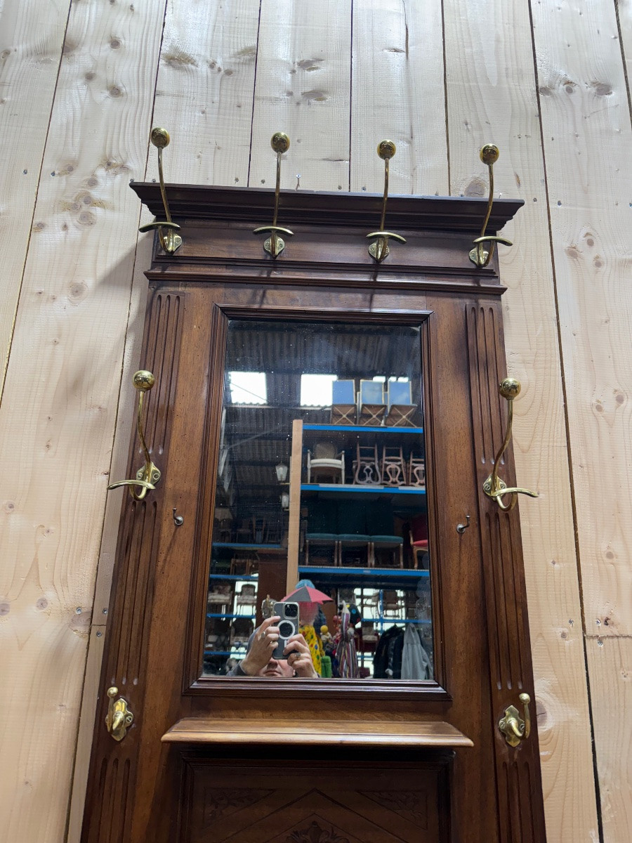 Coat Rack - Vestiaire époque Napoléon III En Noyer-photo-2