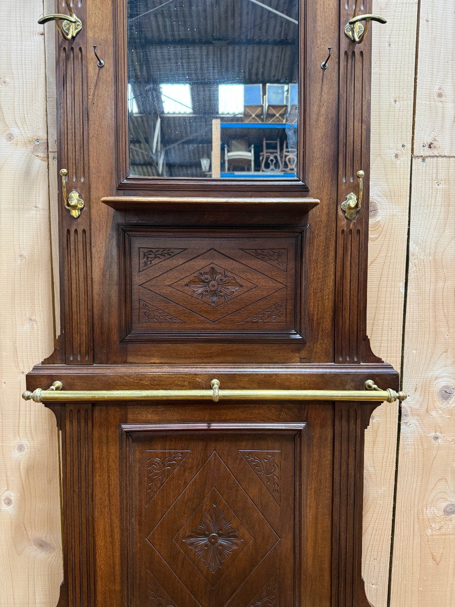Coat Rack - Vestiaire époque Napoléon III En Noyer-photo-3