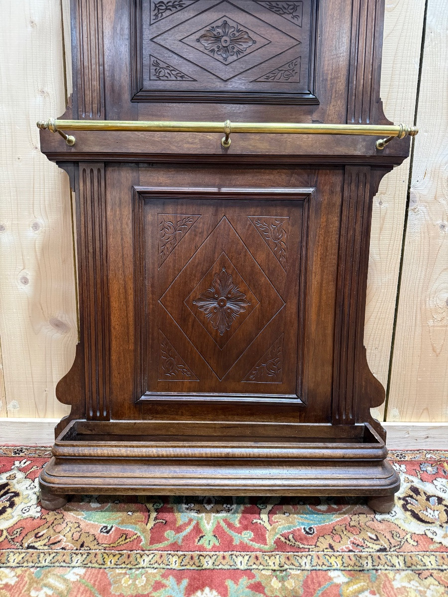 Coat Rack - Vestiaire époque Napoléon III En Noyer-photo-4