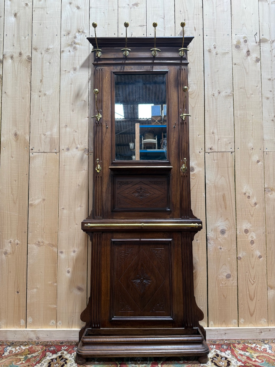 Coat Rack - Vestiaire époque Napoléon III En Noyer