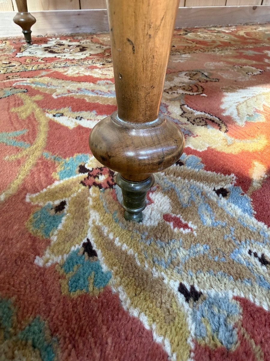 English Victorian Cherrywood Coffee Table-photo-4