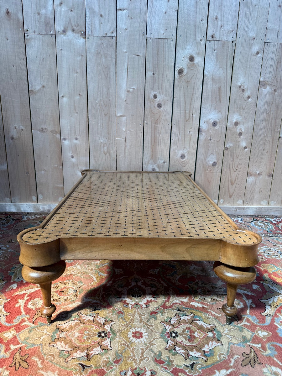 English Victorian Cherrywood Coffee Table-photo-1