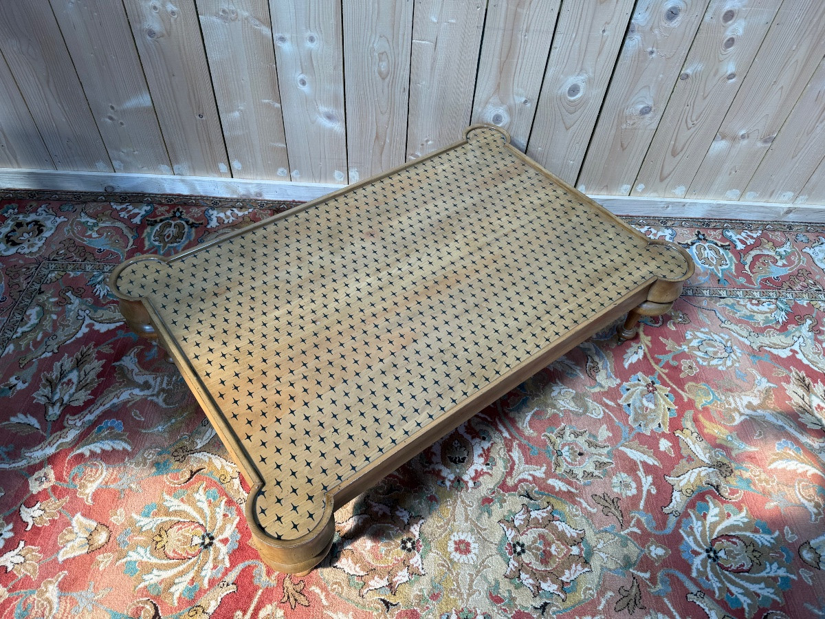 English Victorian Cherrywood Coffee Table-photo-3