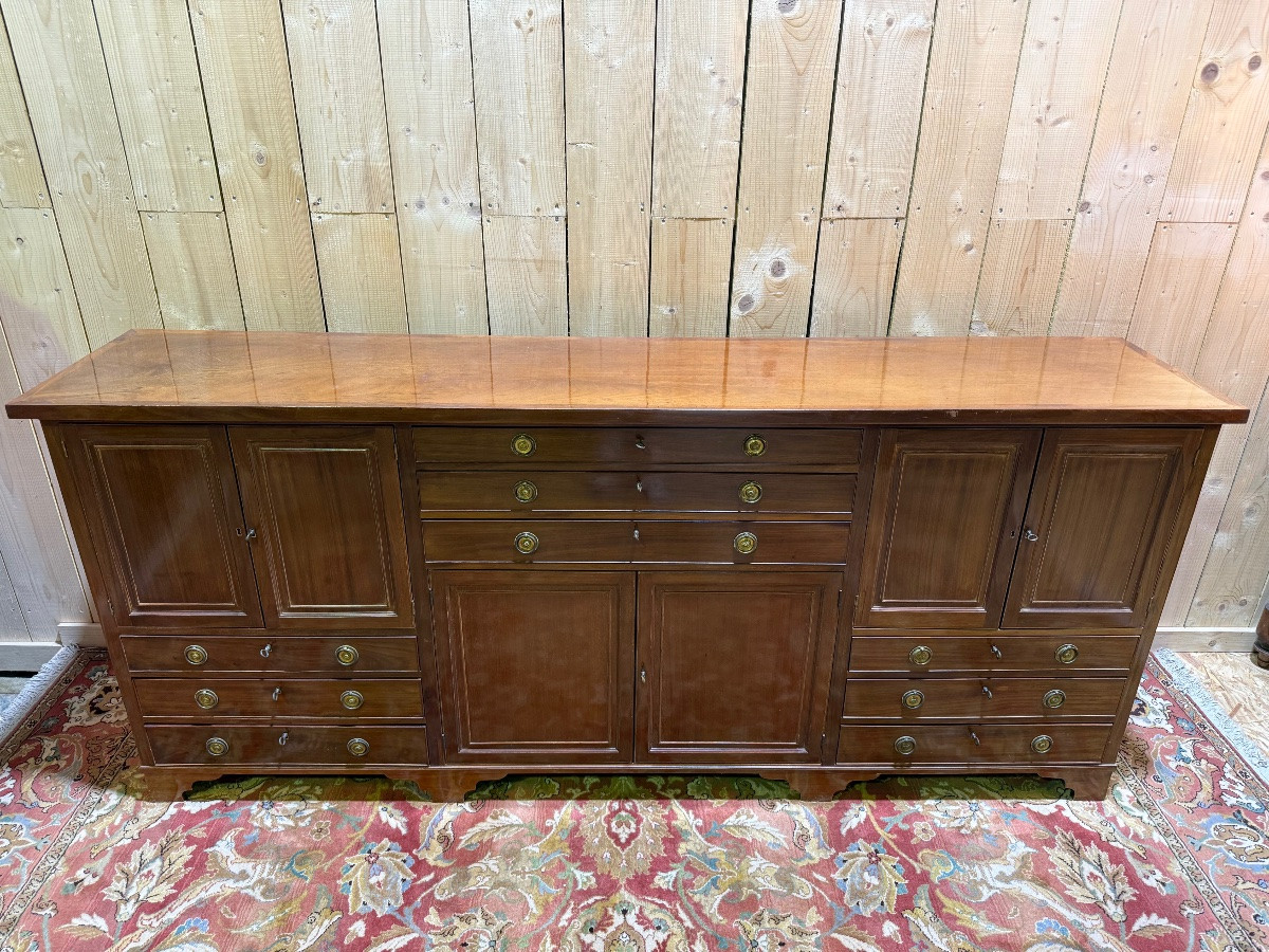 19th Century English Mahogany Sideboard-photo-4