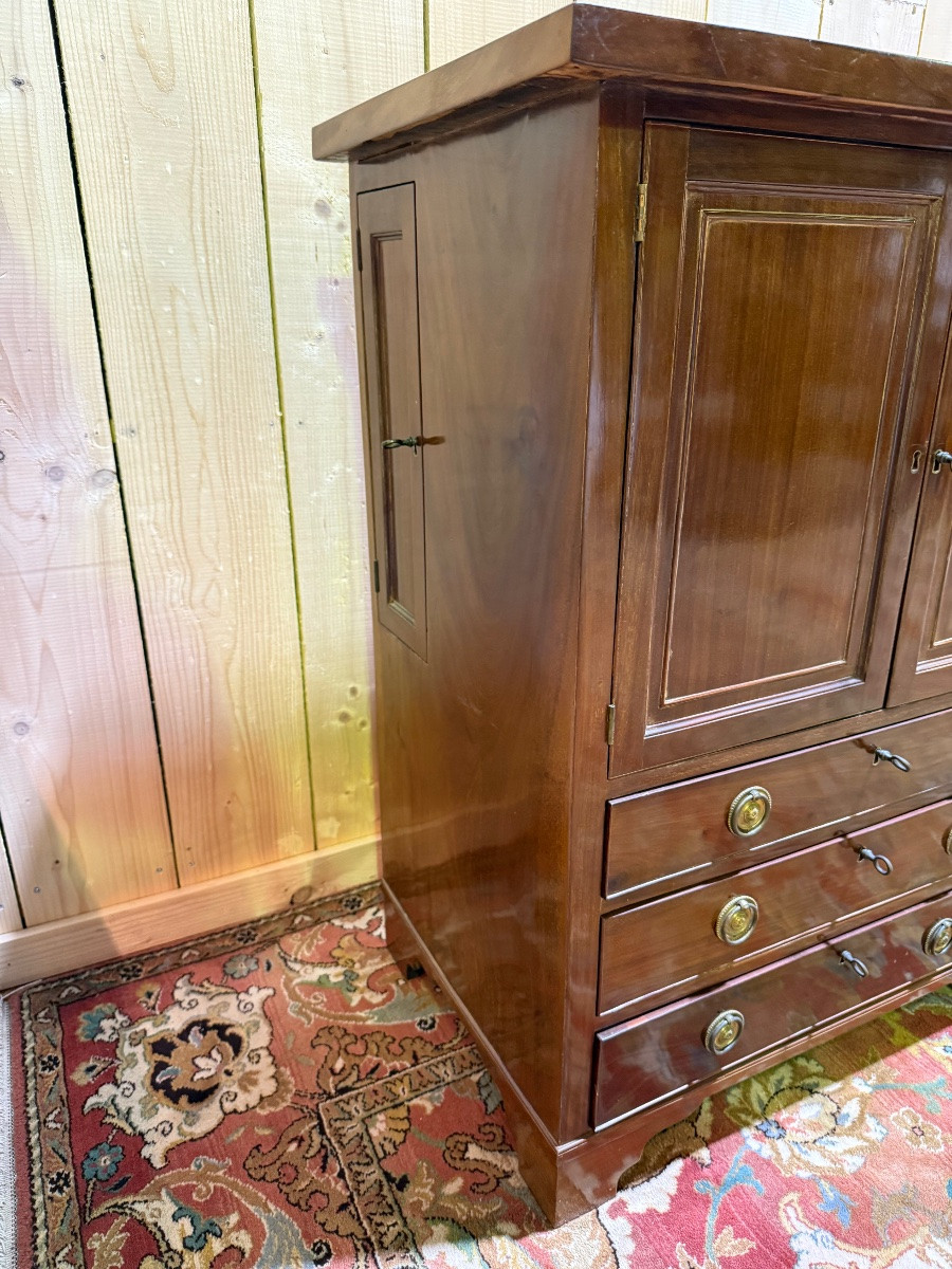 19th Century English Mahogany Sideboard-photo-2