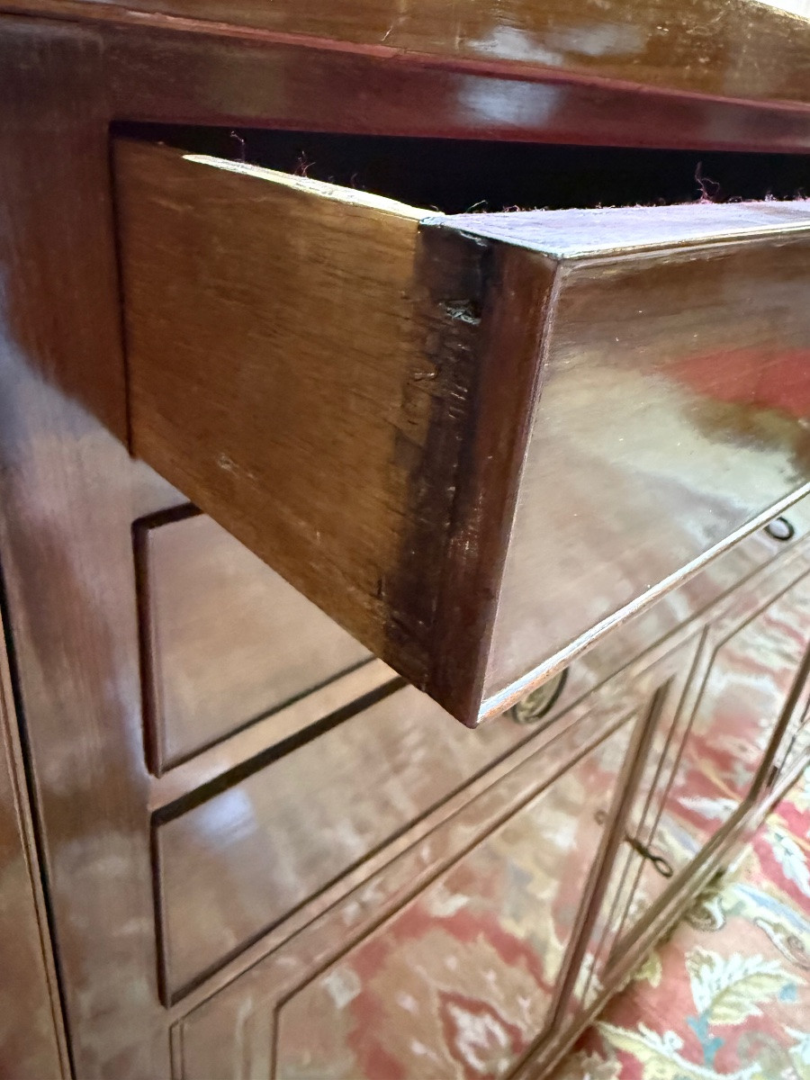 19th Century English Mahogany Sideboard-photo-4