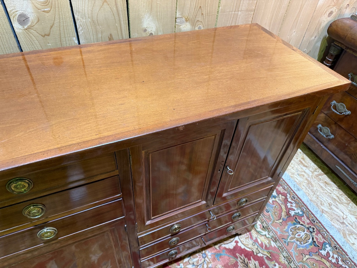 19th Century English Mahogany Sideboard-photo-7