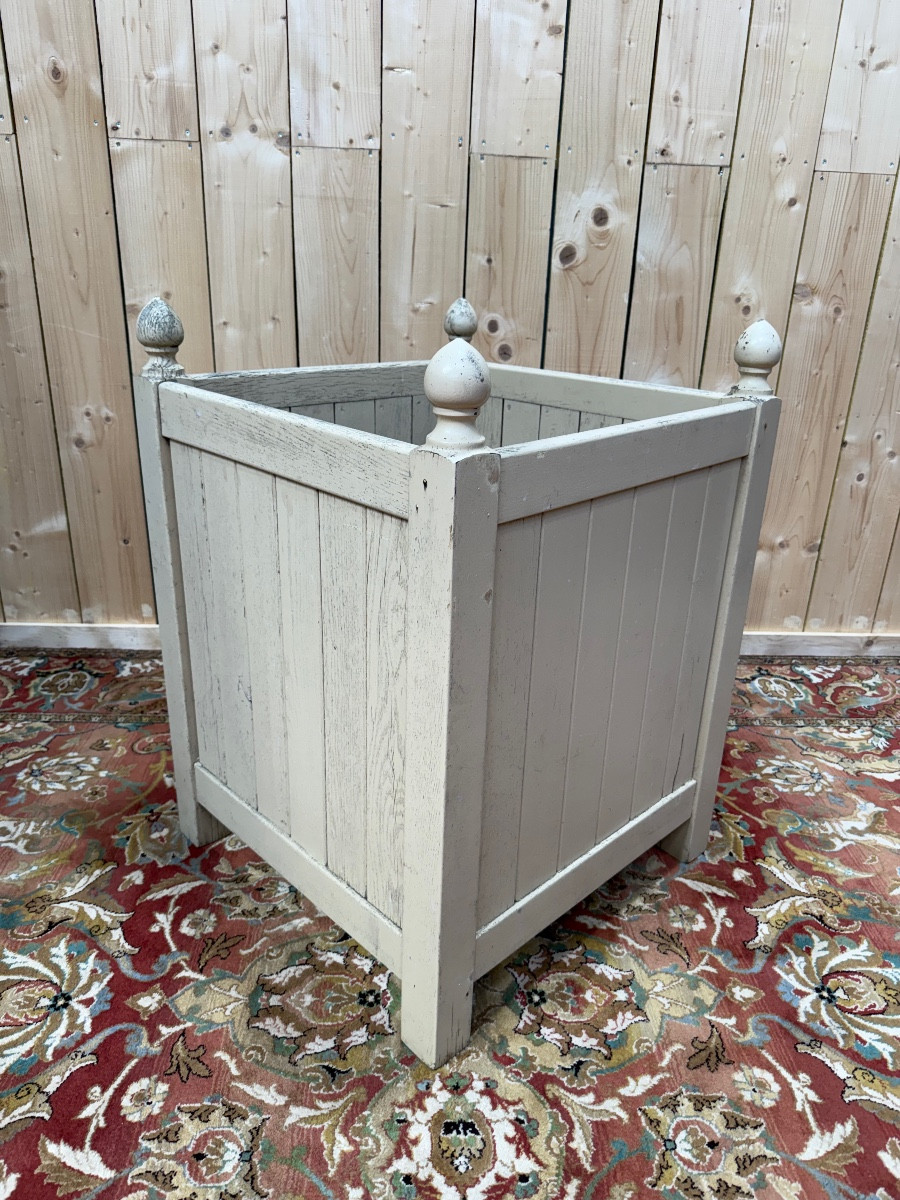 Bac - Caisse à oranger en chêne peint 