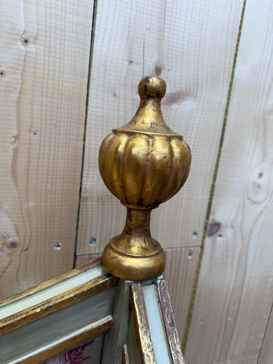 Salon d'époque Louis XVI en bois réchampi -photo-6